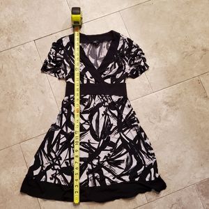 Women's dress, black and white